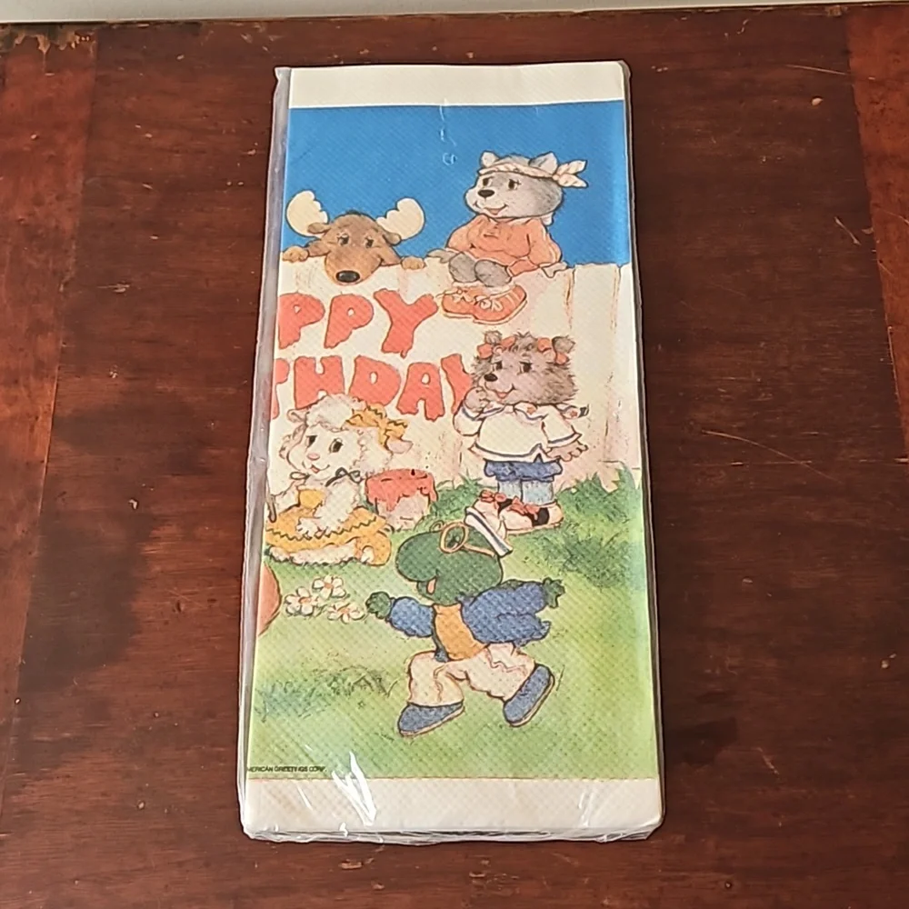 NWT 1980's Vintage Get Along Gang Tablecloth